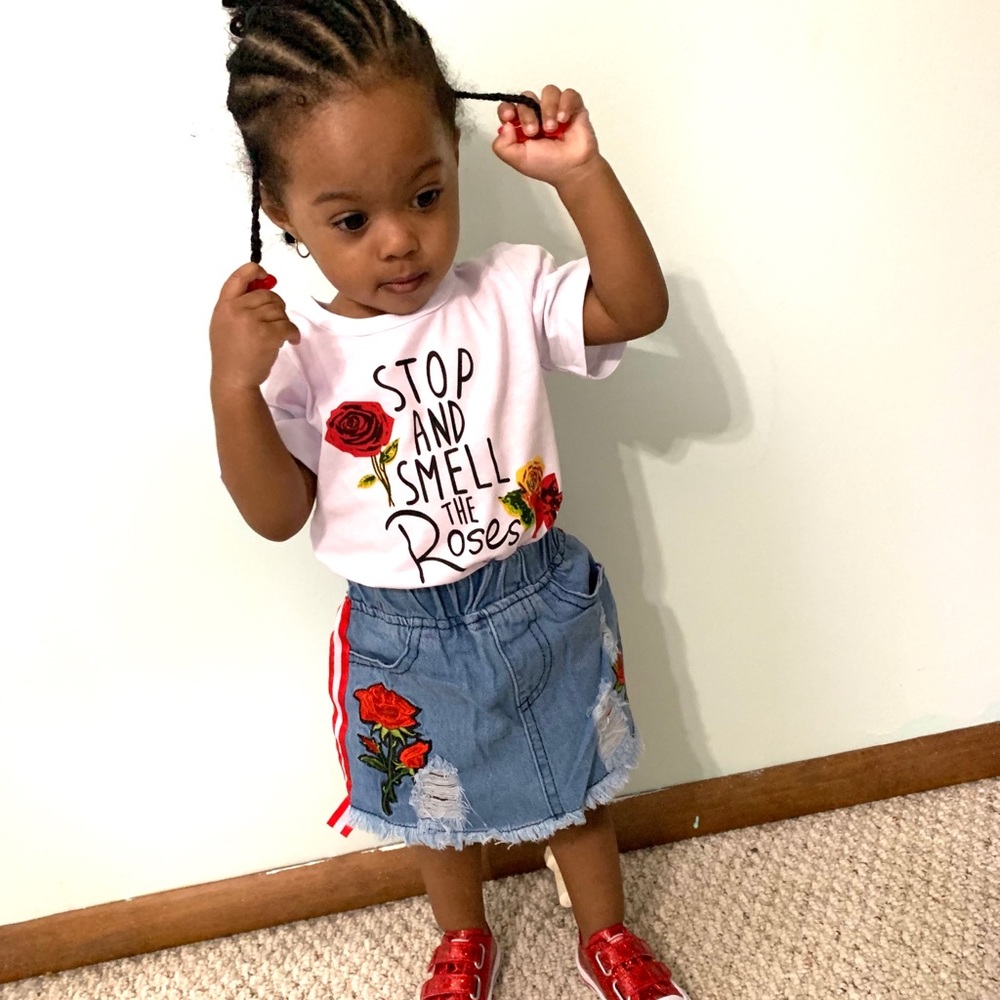 Stop and Smell the Roses 🌹 2 Piece Skirt Set